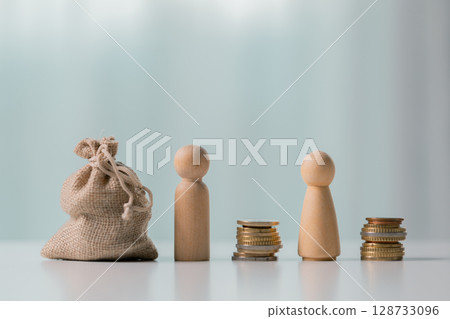 Business save money coin growth concept involves strategic financial management investment loan bank real estate economic development encourage buy income stack investment economy return accountancy 128733096