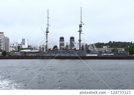 The Mikasa Memorial Ship seen from offshore (Yokosuka, Kanagawa Prefecture) The Mikasa Memorial Ship seen from offshore (Yokosuka, Kanagawa Prefecture) 128733121