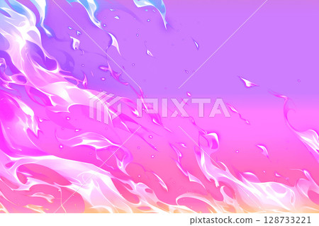 Gradient fantastic flame frame background 128733221