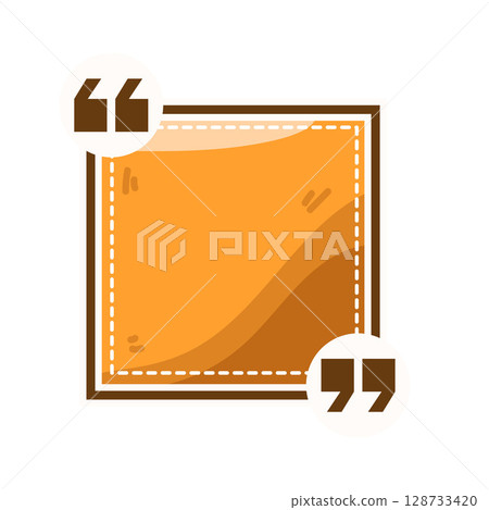 illustration of quote box 128733420