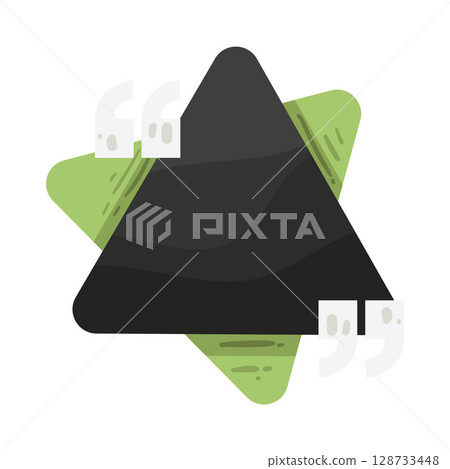 illustration of quote box illustration of quote box 128733448