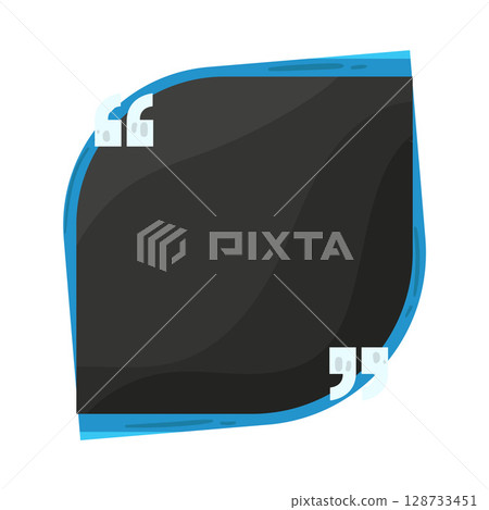 illustration of quote box illustration of quote box 128733451