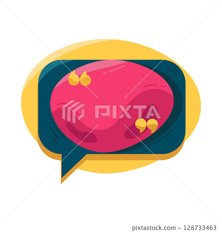 illustration of quote box 128733463