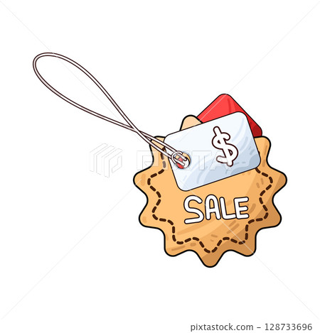 illustration of sale tag illustration of sale tag 128733696