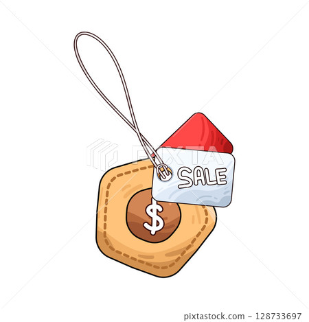 illustration of sale tag 128733697