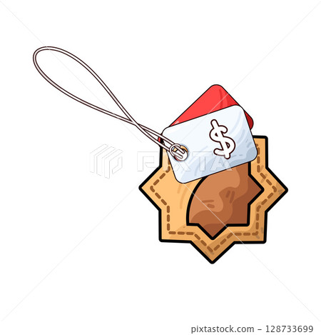 illustration of price tag illustration of price tag 128733699