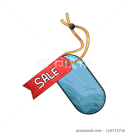 illustration of sale tag 128733716
