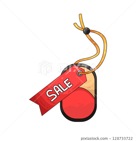 illustration of sale tag 128733722
