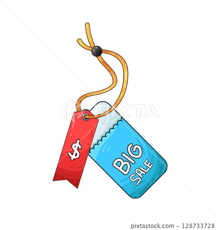 illustration of big sale tag illustration of big sale tag 128733728