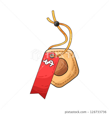 illustration of price tag illustration of price tag 128733736