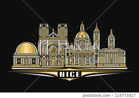 Vector illustration of Nice 128733827