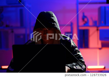 Hacker cyberattack data breach security threat digital crime Hacker cyberattack data breach security threat digital crime 128733926