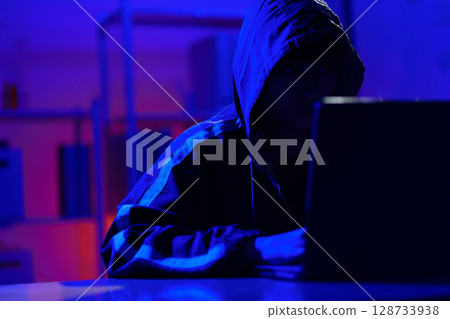 Hacker cyberattack data breach security threat digital crime Hacker cyberattack data breach security threat digital crime 128733938