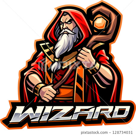 Wizard esport mascot Wizard esport mascot 128734031