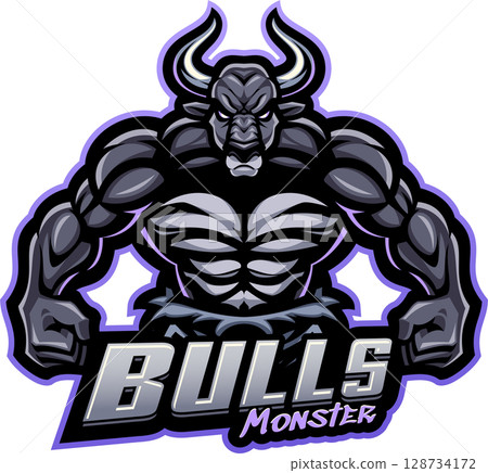 Bulls monster mascot 128734172