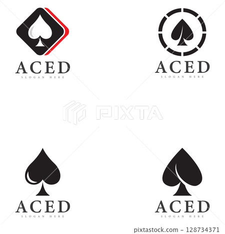 ace logo icon design for card game casino business ace logo icon design for card game casino business 128734371
