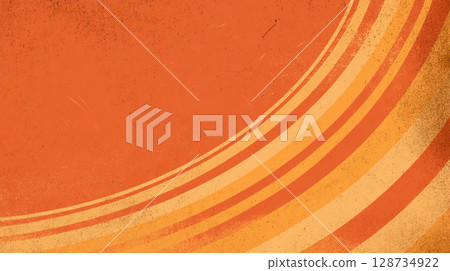 Retro background, muted orange with vintage line and subtle grunge Retro background, muted orange with vintage line and subtle grunge 128734922
