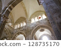 Sainte-Madeleine Basilica, a world heritage site in Burgundy, France 128735170