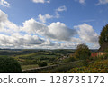 View from the World Heritage site of Vezelay, Burgundy, France 128735172