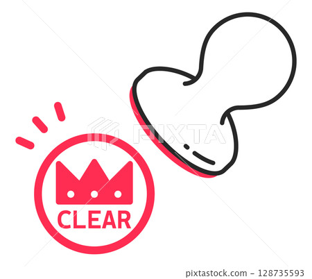 蓋章集會完成印章的插圖 128735593