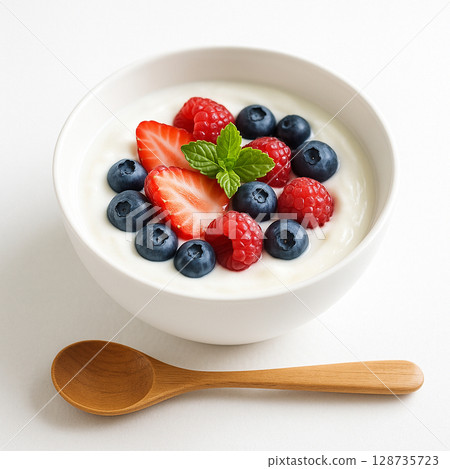 Berry yogurt 128735723