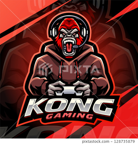 Kong gaming esport mascot logo design Kong gaming esport mascot logo design 128735879