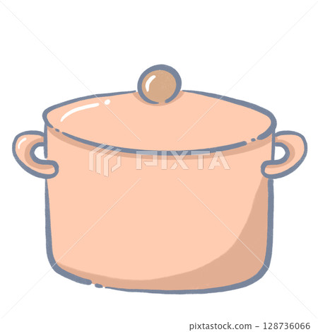 orange kitchenware cartoon illustration in flat colorful style for cooking and kitchen themes 128736066