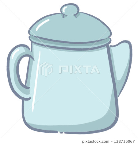 blue kitchenware cartoon illustration in flat colorful style for cooking and kitchen themes 128736067