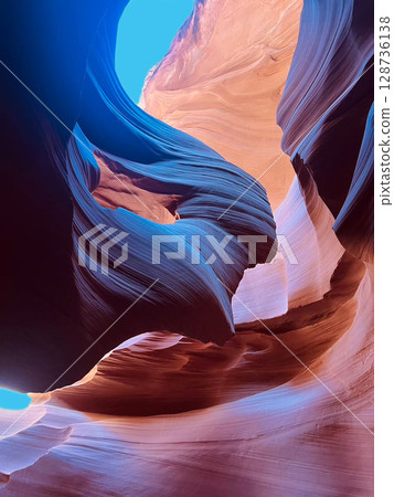 羚羊峽谷，亞利桑那州，美國 128736138