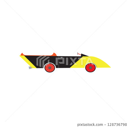 Racing car icon logo vector isolated on white Racing car icon logo vector isolated on white 128736798