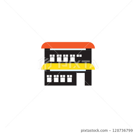 Real estate market concept icon vector design Real estate market concept icon vector design 128736799