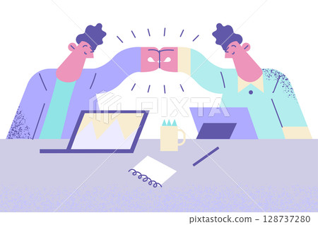 Success, deal, business cooperation concept 128737280