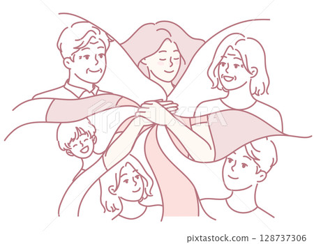 Togetherness in Community Support A Significant Symbol of Connection, Compassion, and Care 128737306