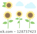 向日葵的插圖集 128737423