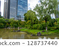 Minato City Hinokicho Park: Japanese garden-style scenery 128737440