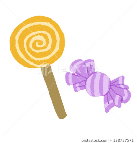 可愛的萬聖節糖果 可愛的萬聖節糖果 128737571