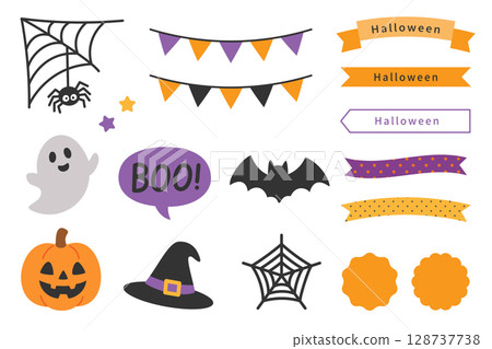 可愛的萬聖節裝飾套裝 可愛的萬聖節裝飾套裝 128737738