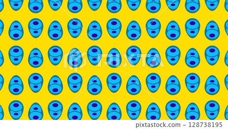 Image of cell icons on orange background Image of cell icons on orange background 128738195