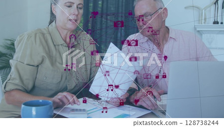 Image of businessman handshake over cityscape Image of businessman handshake over cityscape 128738244