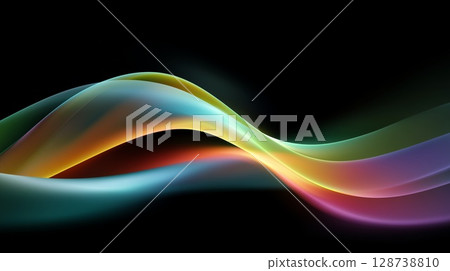 抽象波浪背景圖像 128738810