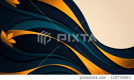 抽象波浪背景圖像 128738863