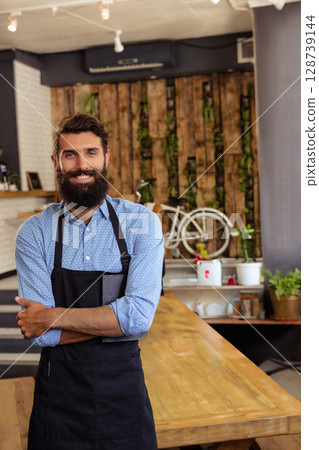 man, barista, male 128739144