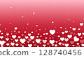Love background with hearts gathering at the bottom 128740456