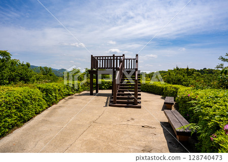 View from the observation deck at Banshogaoka Park (Akune City) 128740473