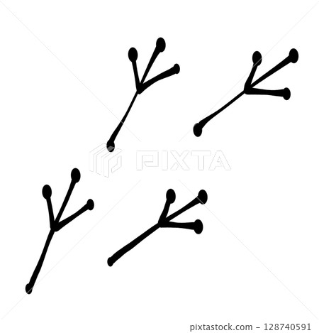 鳥的足跡 128740591