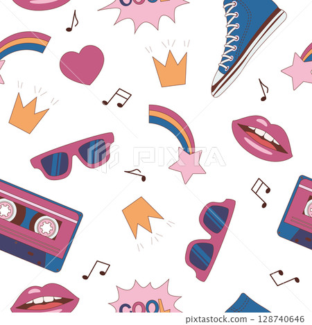 pop seamless pattern 128740646