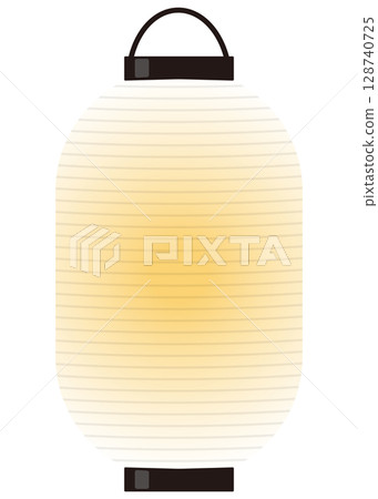 Lit white lantern illustration 128740725