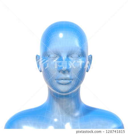 Human Head Model, Female, Human Body, AI, Android Human Head Model, Female, Human Body, AI, Android 128741815