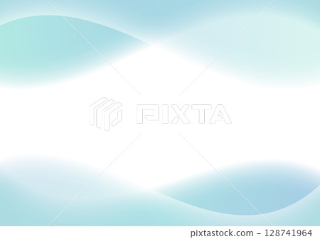 Clean blue and white wave background (abstract, soft, medical) 128741964