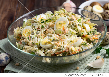 Fresh Egg and Vegetable Salad. Fresh Egg and Vegetable Salad. 128742009